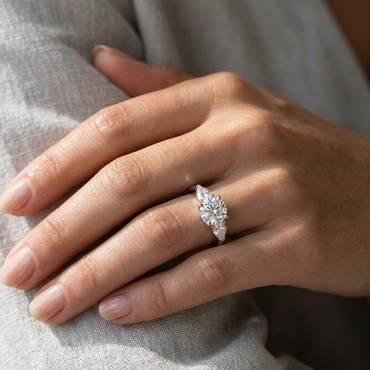 Rose Gold Engagement Ring Featuring A GLI Certified