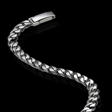 Luxury platinum Cuban link chain for a bold statement look