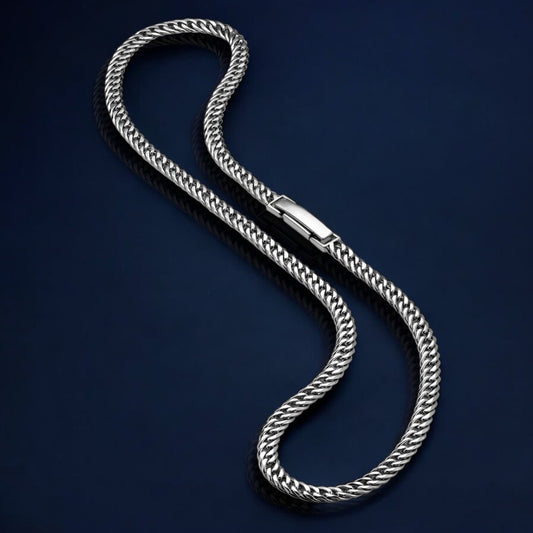 Elegant Miami Cuban link chain in platinum 950