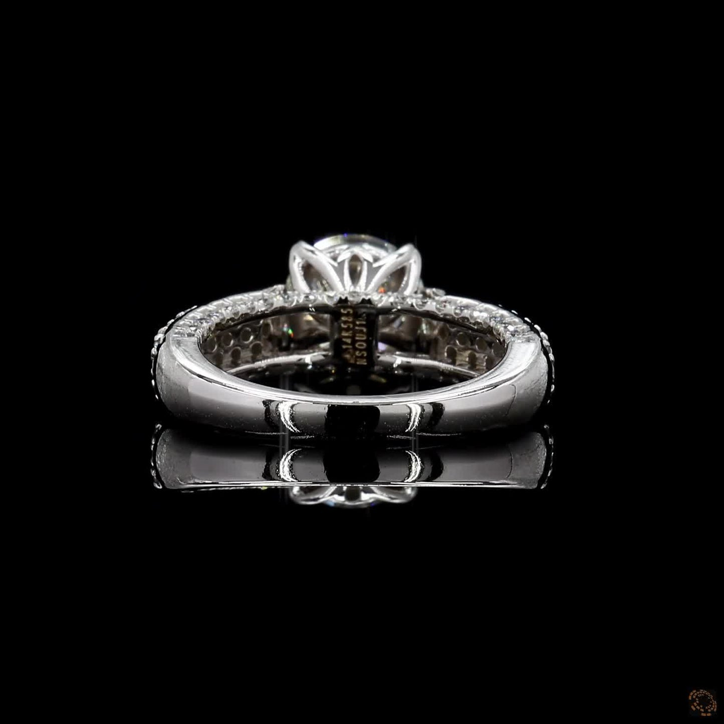 luxury lab grown diamond ring white gold 2.94 carat
