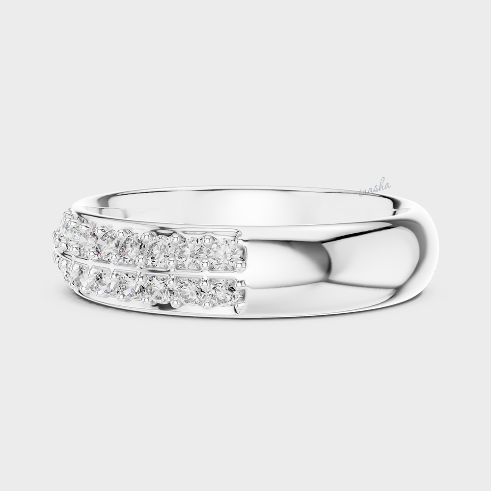 Timeless lab grown diamond band