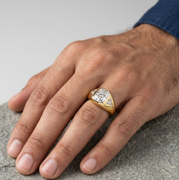 1.91 Ct Multi Shape Lab Grown Diamond Men's Ring in