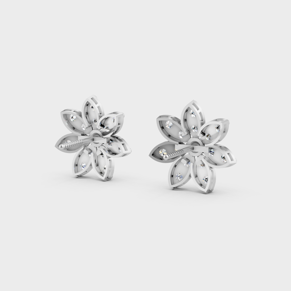 1.1 Ct Round Lab-Grown Diamond Stud Earrings