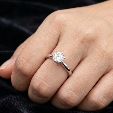 0.54 ct lab grown diamond ring white gold