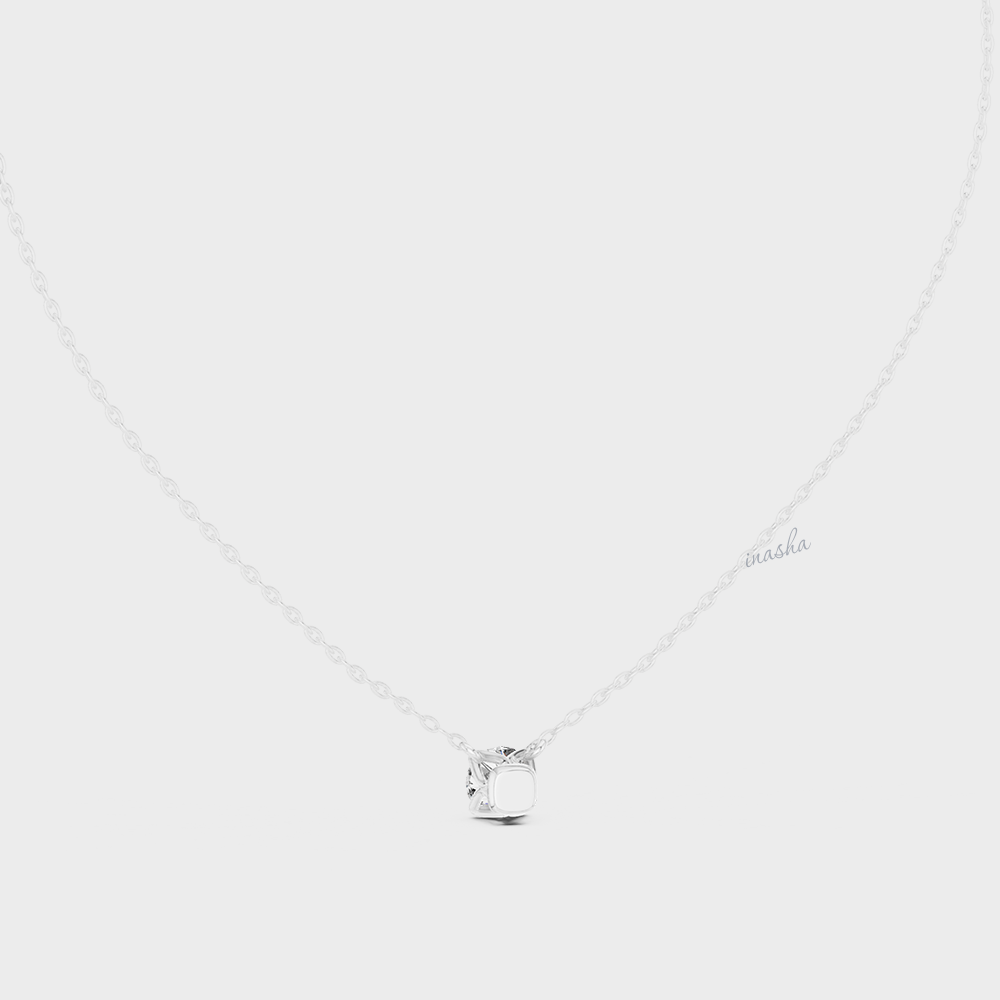 0.85 Carat Round Cut IGI Cut Lab-Grown Diamond Pendant With Chain In