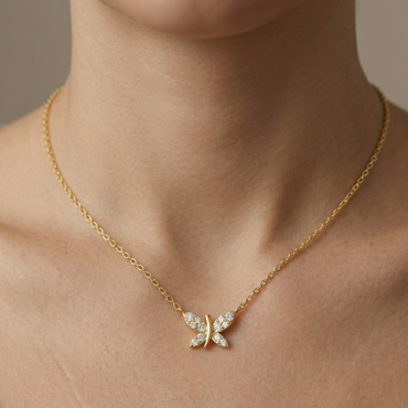 Gli Certified Round-Cut Lab-Grown Diamond Pendant In 18K Yellow Gold