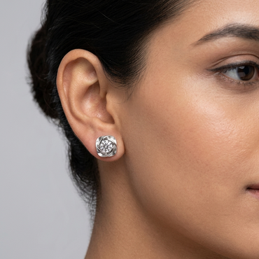 1.80 Ct total lab-grown round diamond stud earrings (0.90 Ct each), GLI certified, set in hallmarked 9K, 14K, 18K gold or 950 platinum, designed for ethical luxury and brilliant sparkle.
