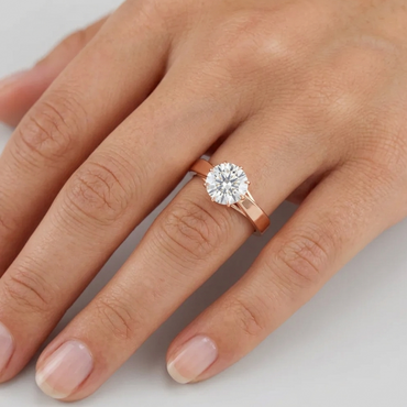 Rose Gold Lab-Grown Diamond Engagement Ring