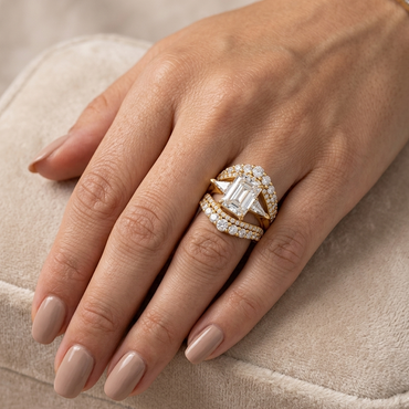 Multishape Diamond Ring In 9K Yellow Gold
