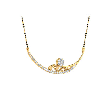 0.33 Carat Round Cut Lab-Grown Diamond Certified Mangalsutra