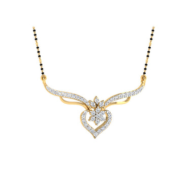 0.38 Carat Round Cut Lab-Grown Diamond Certified Mangalsutra In