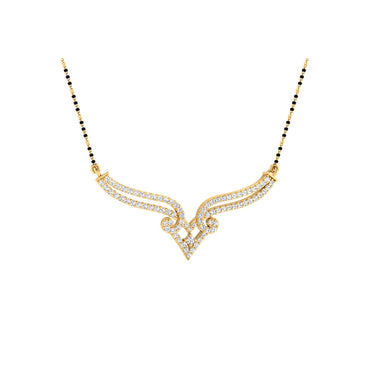 0.40 Carat Round Cut Lab-Grown Diamond Certified Mangalsutra In