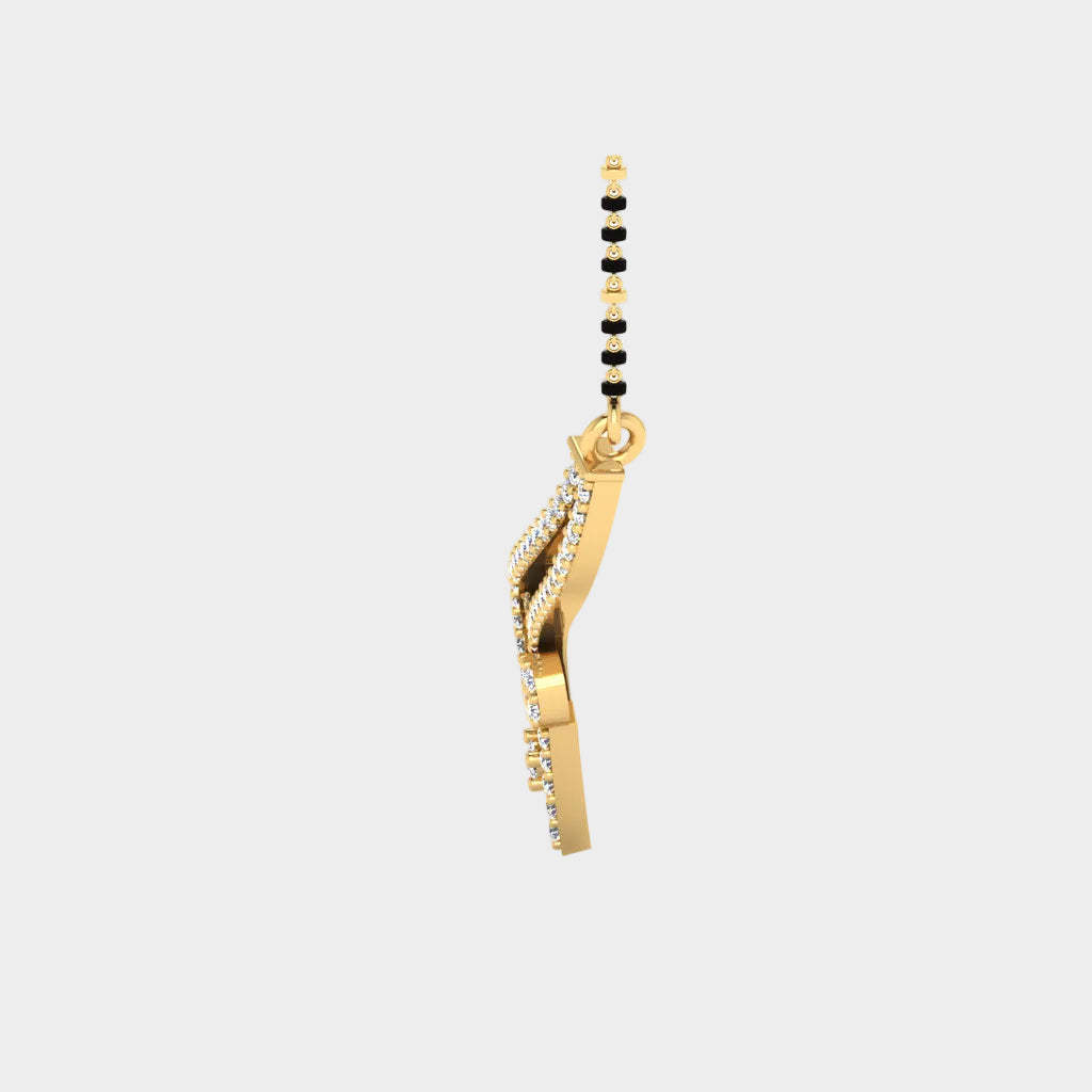Traditional 18K Hallmark Yellow Gold Mangalsutra with Timeless Appeal