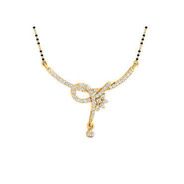 0.29 Carat Round Cut Lab-Grown Diamond Certified Mangalsutra In