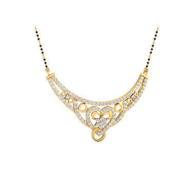 0.80 Carat Round Cut Lab-Grown Diamond Certified Mangalsutra In