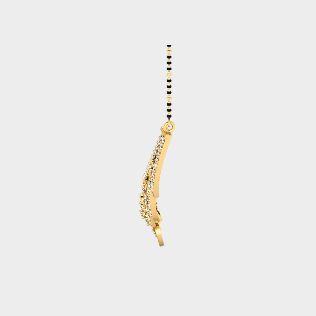 Traditional Yellow Gold Diamond Mangalsutra for Modern Luxury Style