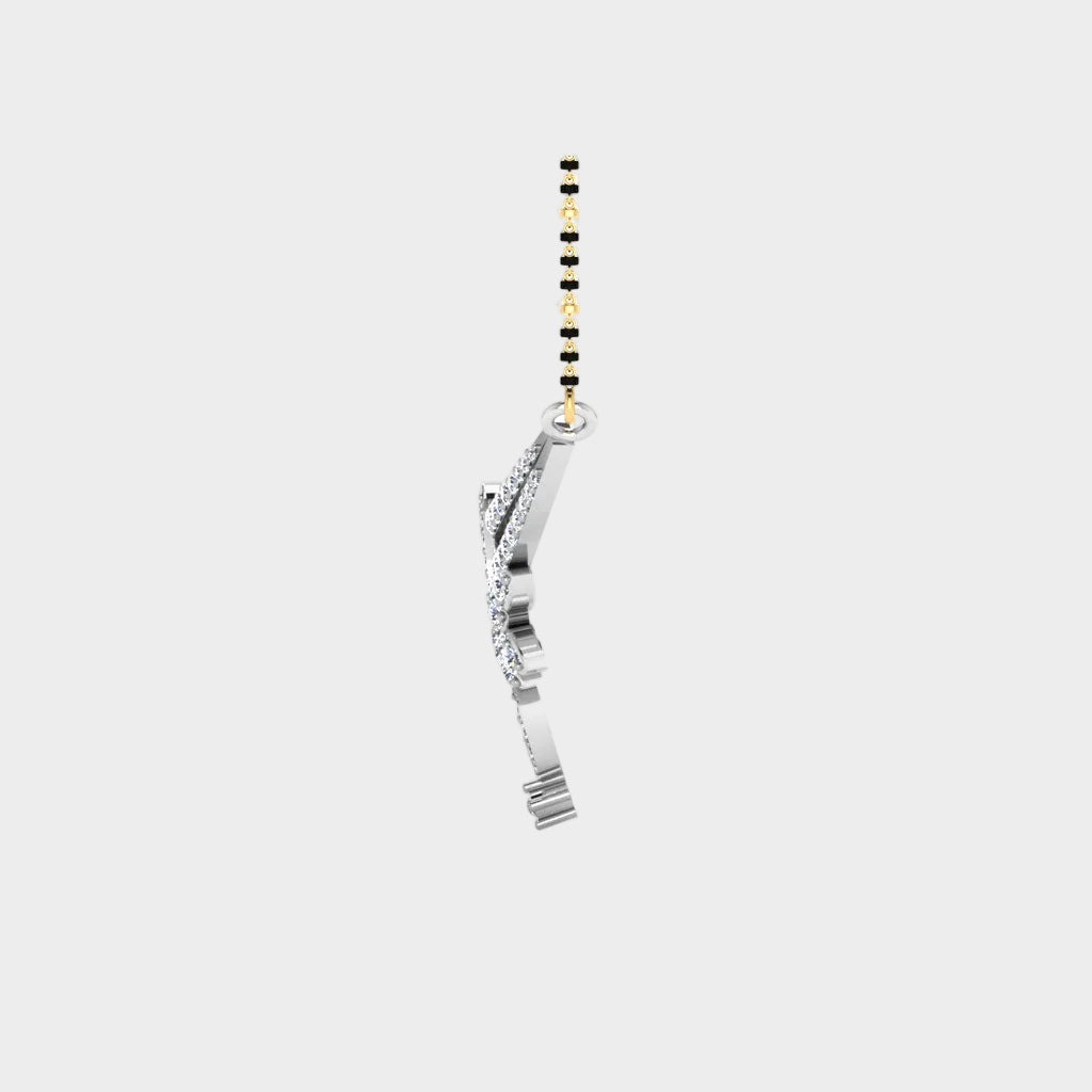 Premium Graceful Lab-Grown Diamond Mangalsutra Platinum Women