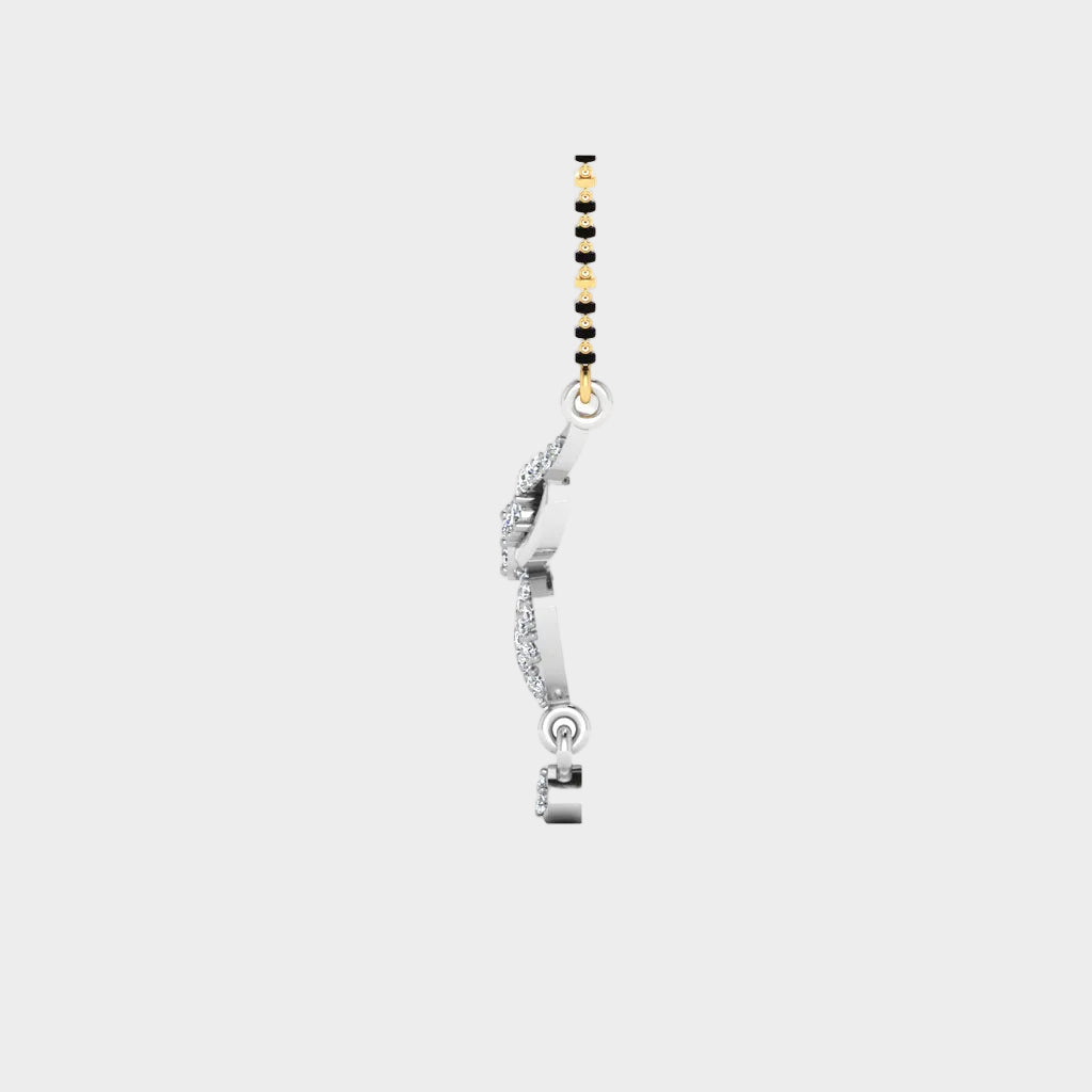 Premium Platinum Lab-Grown Diamond Mangalsutra Daily Wear