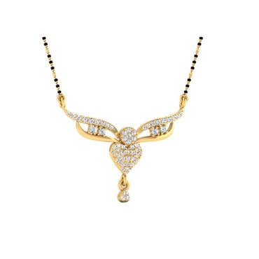 0.28 Carat Round Cut Lab-Grown Diamond Certified Mangalsutra In