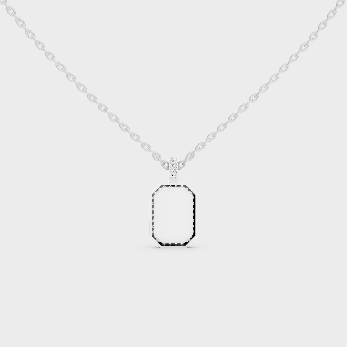 Premium Hypoallergenic 950 Platinum "A" Alphabet Lab Grown Diamond Pendant