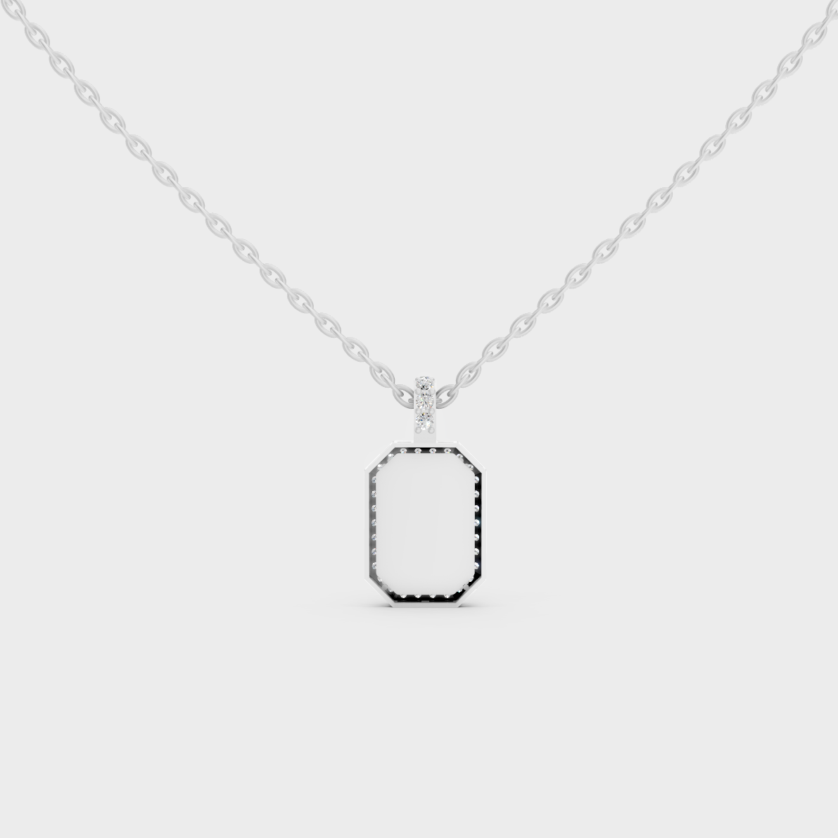 Precious Platinum Letter S Sustainable Diamond Charm with Precision Set Stones
