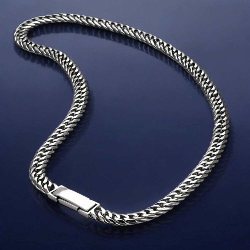 Thick Miami Cuban link chain in 950 platinum