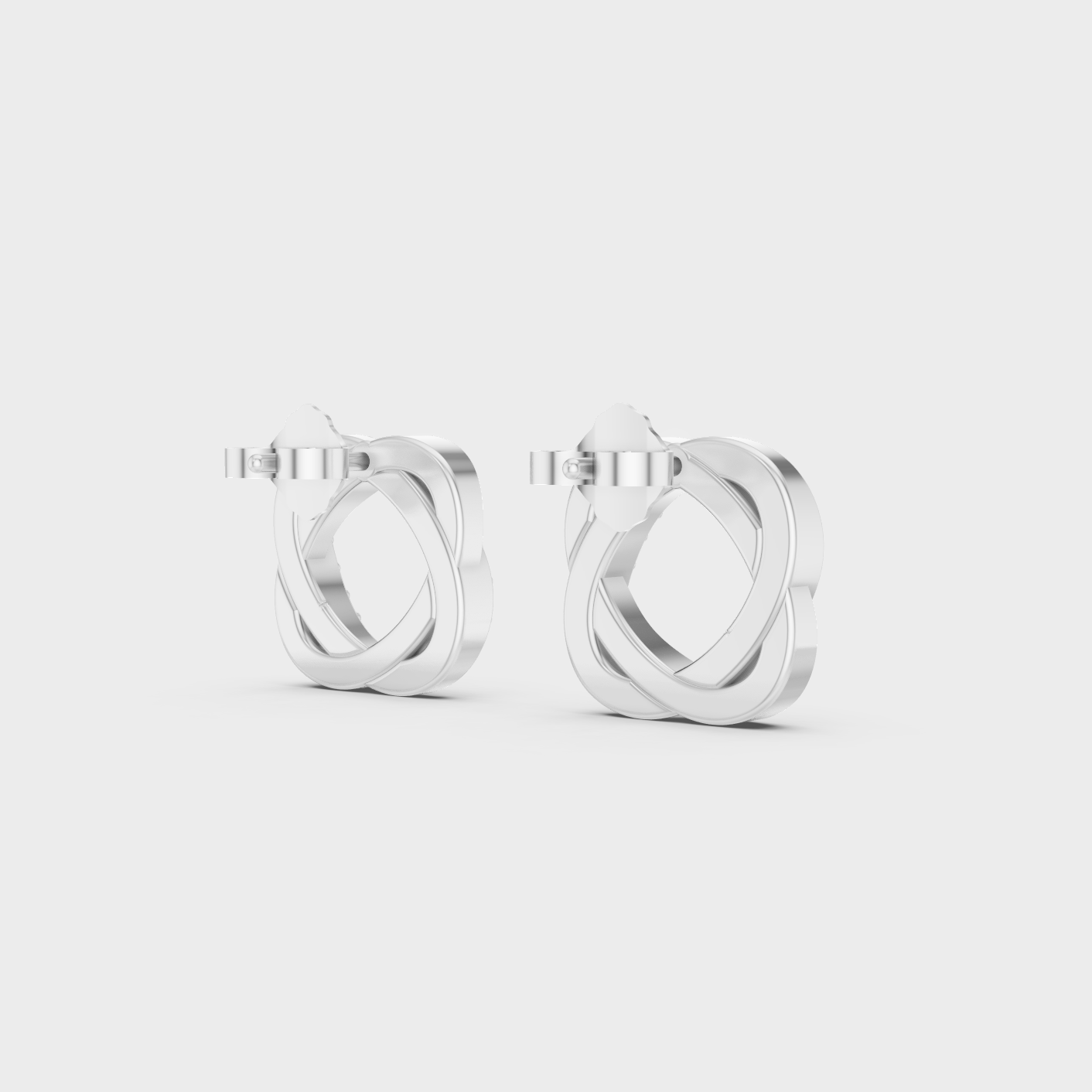 White Gold Classic Round Diamond Stud Earrings 0.26 Ct Fine Jewelry
