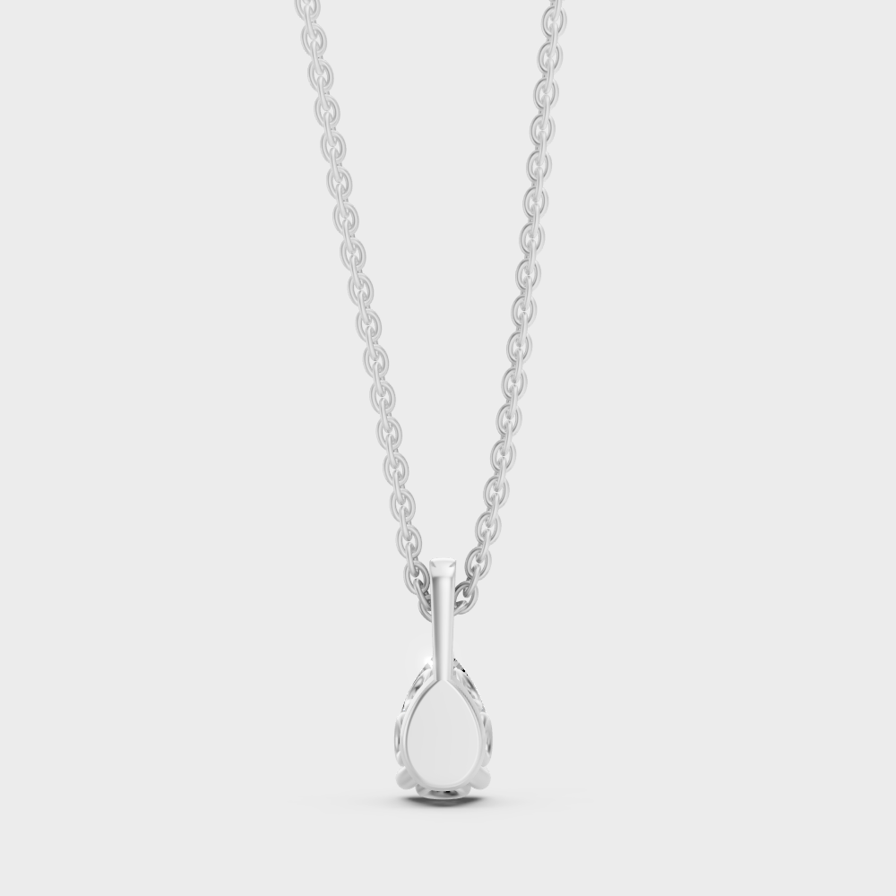 Luxury Pear Shape Diamond Pendant Platinum
