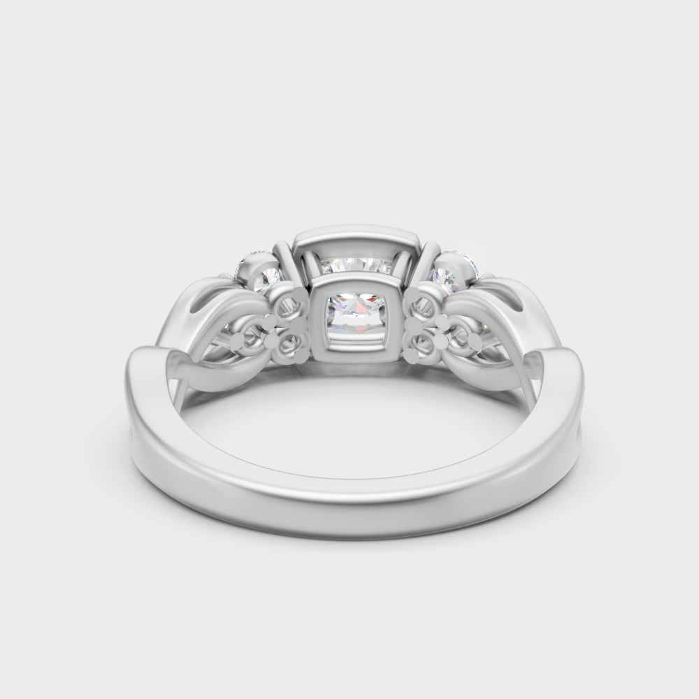 High-Polish 950 Platinum Round Lab Diamond Halo Ring For Maximum Shine