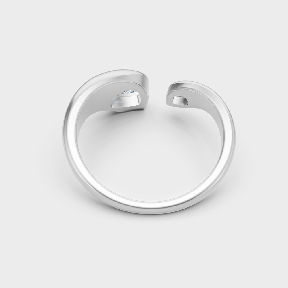 Luxury 950 platinum solitaire ring with a certified 1.06ct pear-shaped lab diamond