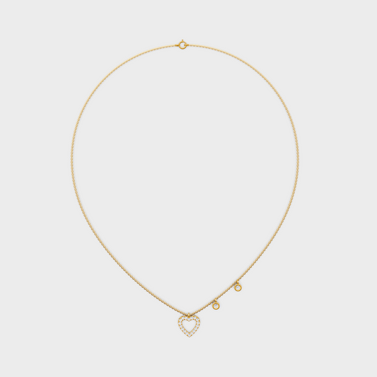 Gli Certified Round-Cut Lab-Grown Diamond Pendant In 18K Yellow Gold