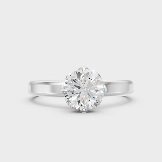 Premium Platinum Lab-Grown Diamond Engagement Ring For Forever Brilliance