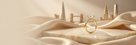 Lab-grown diamond engagement ring for UK and USA buyers — Inasha Diamonds