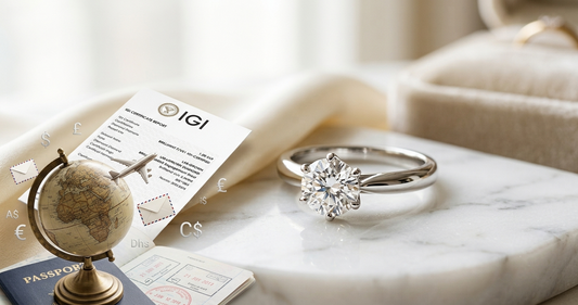 Lab-grown diamond jewellery from Inasha Diamonds — global shipping to USA, UK, UAE, Singapore, Canada, Australia and Europe