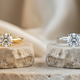 Platinum vs gold diamond engagement rings side by side — Inasha Diamonds metal guide