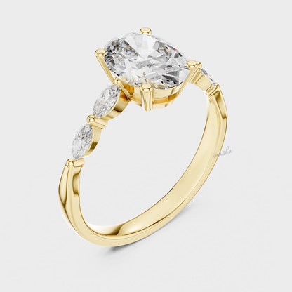 Sustainable  Lab Diamond Ring in Yellow