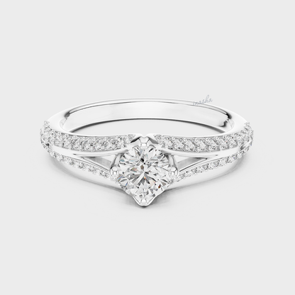 luxury lab grown diamond engagement ring