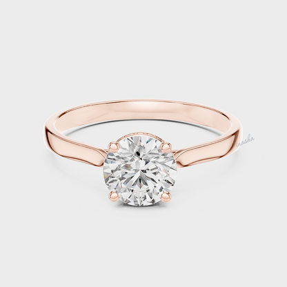 hallmark gold lab grown diamond engagement ring