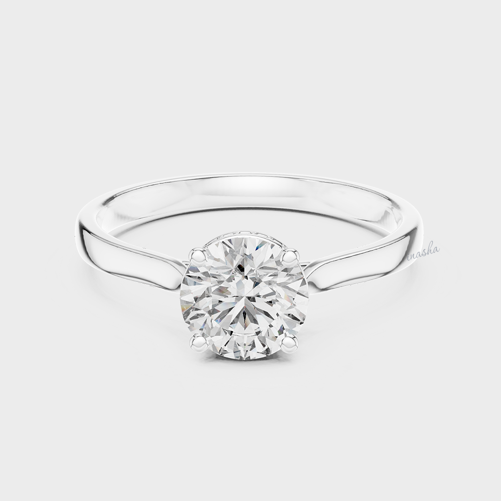 certified lab grown diamond engagement ring gold