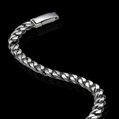Luxury platinum Cuban link chain for a bold statement look