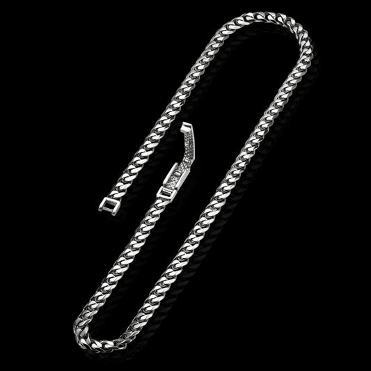 High-polish Platinum 950 Miami Cuban link chain men