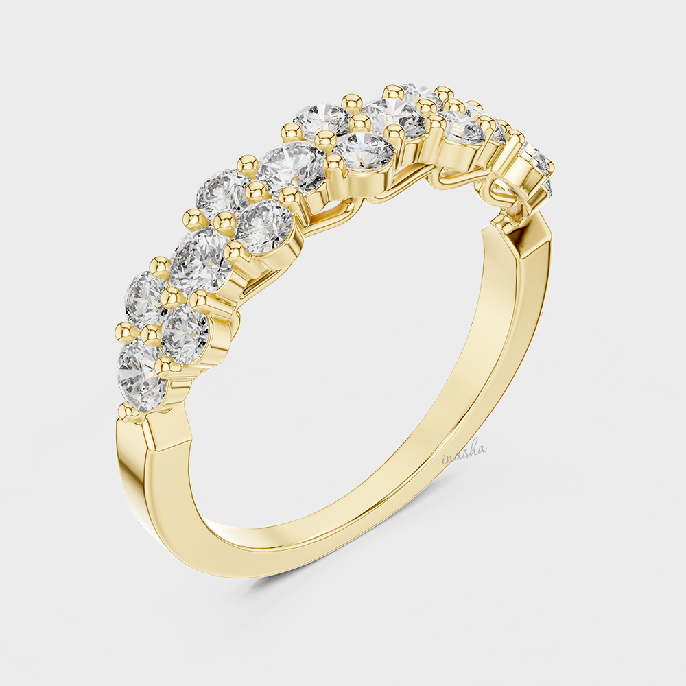 Luxury lab grown diamond band ring