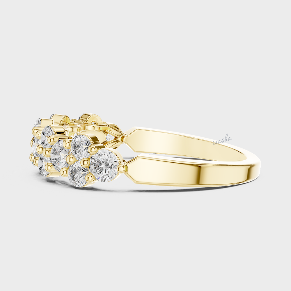 18k gold lab grown diamond band