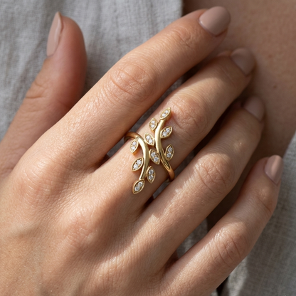 Yellow Gold Solitaire Ring With Brilliant Ethical Diamonds