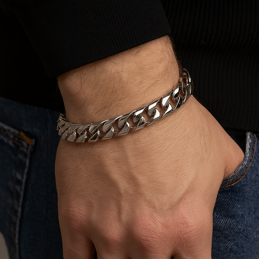 Miami Cuban Hollow Men’s Chain Bracelet