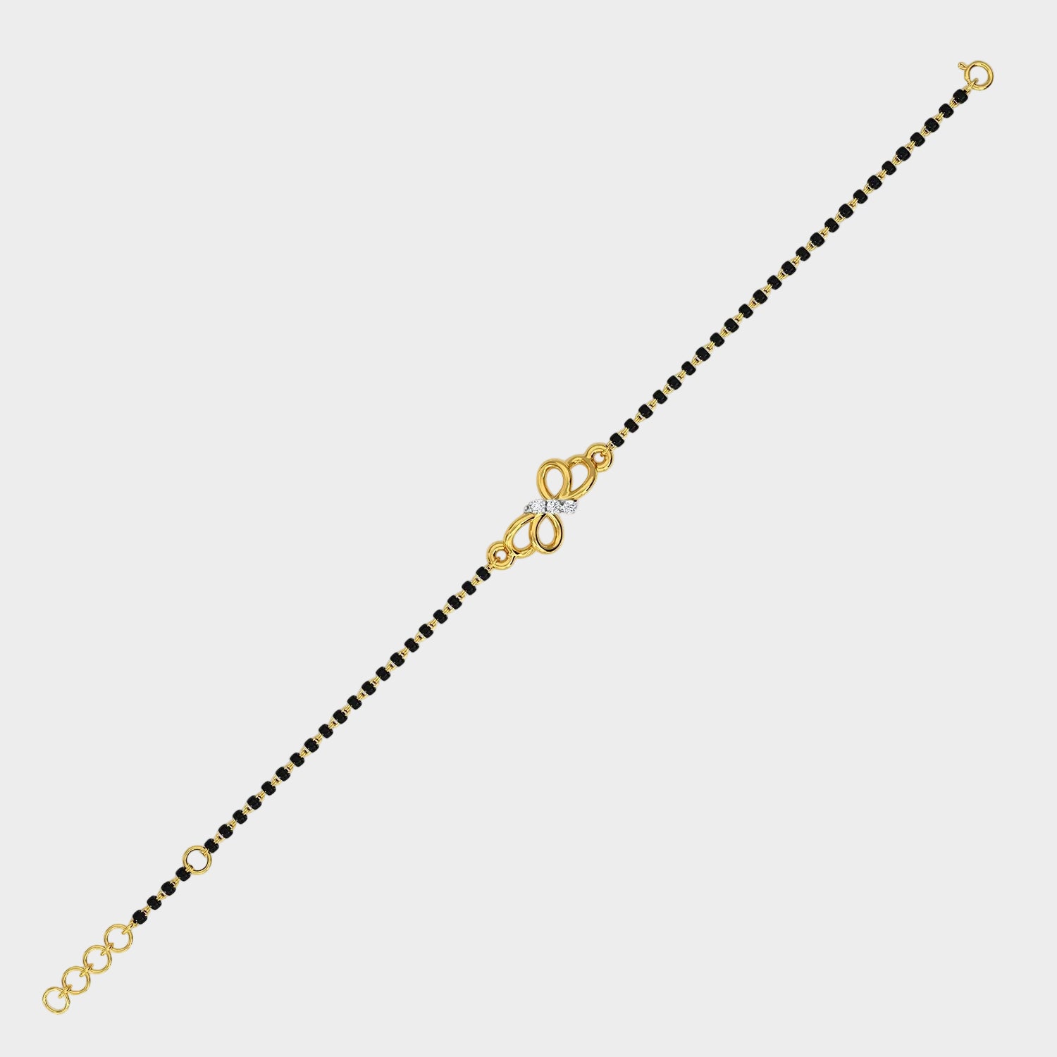 Hallmarked yellow gold diamond bracelet with premium round-cut lab stones