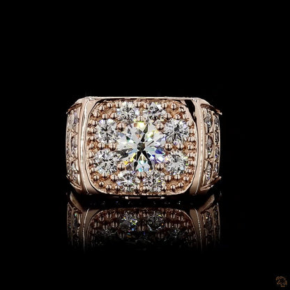 3.12 carat men’s lab grown diamond ring