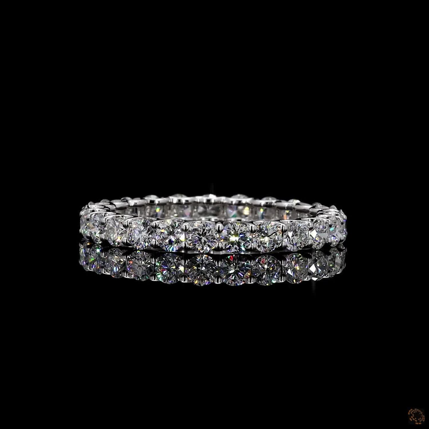Lab grown diamond stack band 1.66 carat round cut