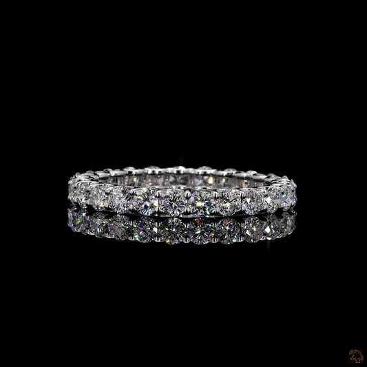 Lab grown diamond stack band 1.66 carat round cut