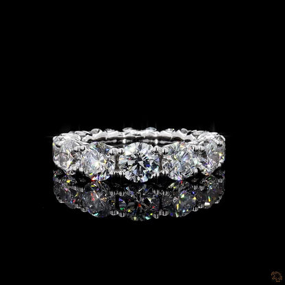 White gold lab grown diamond band